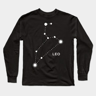 Leo Zodiac Constellation Sign Long Sleeve T-Shirt